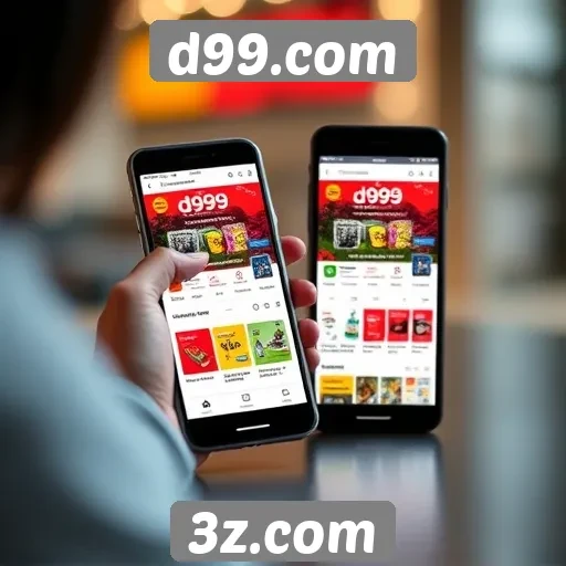 Experiência do usuário no d99.com em dispositivos móveis